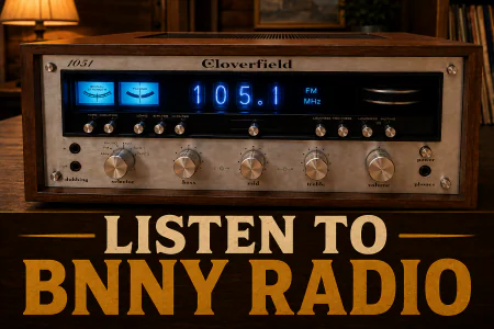 Listen to BNNY Radio on a vintage radio