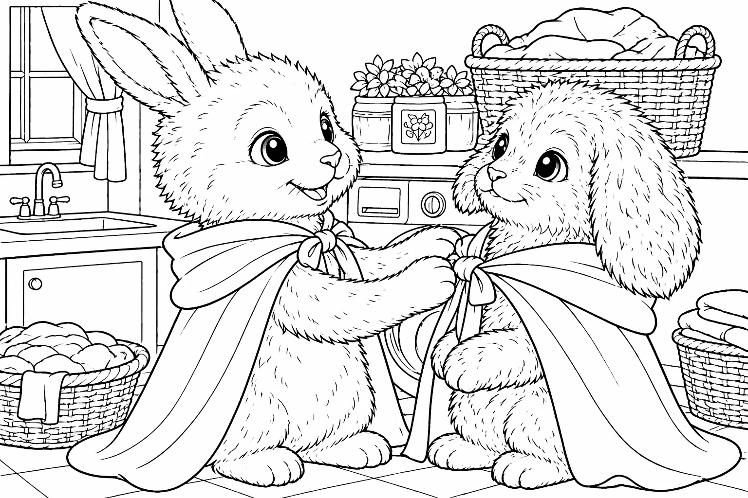 Theodore and Shawn Become Best Friends coloring page preview
