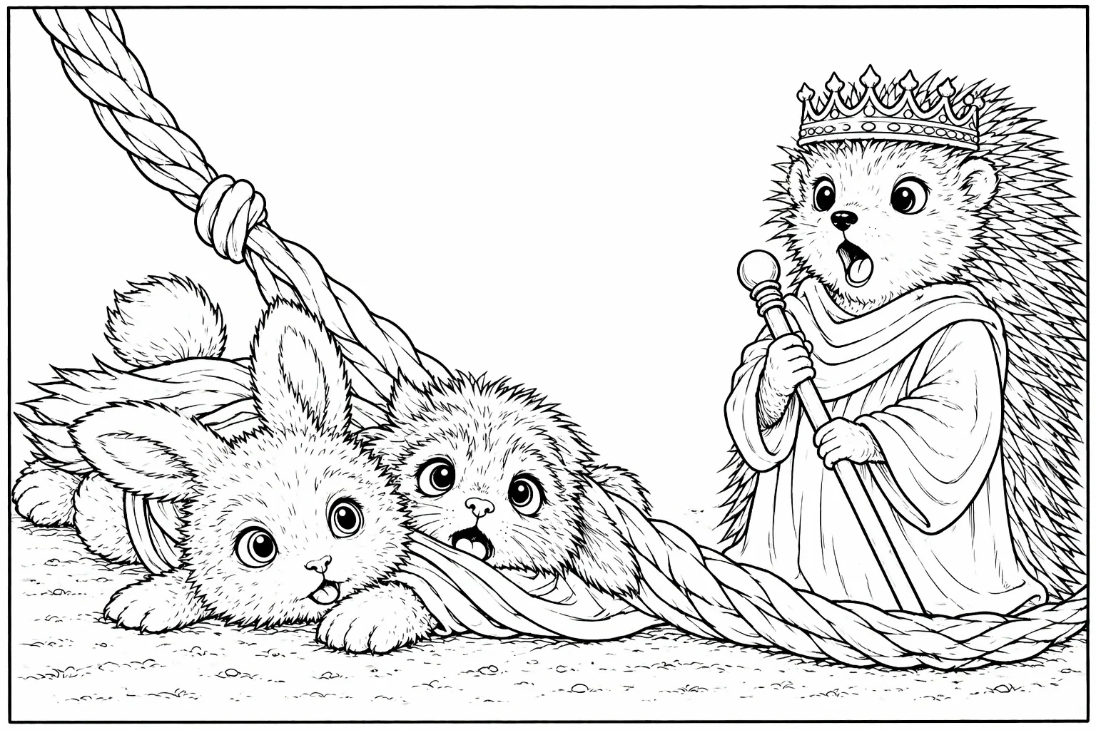 Thwarting Queen Thorn’s Plan coloring page preview