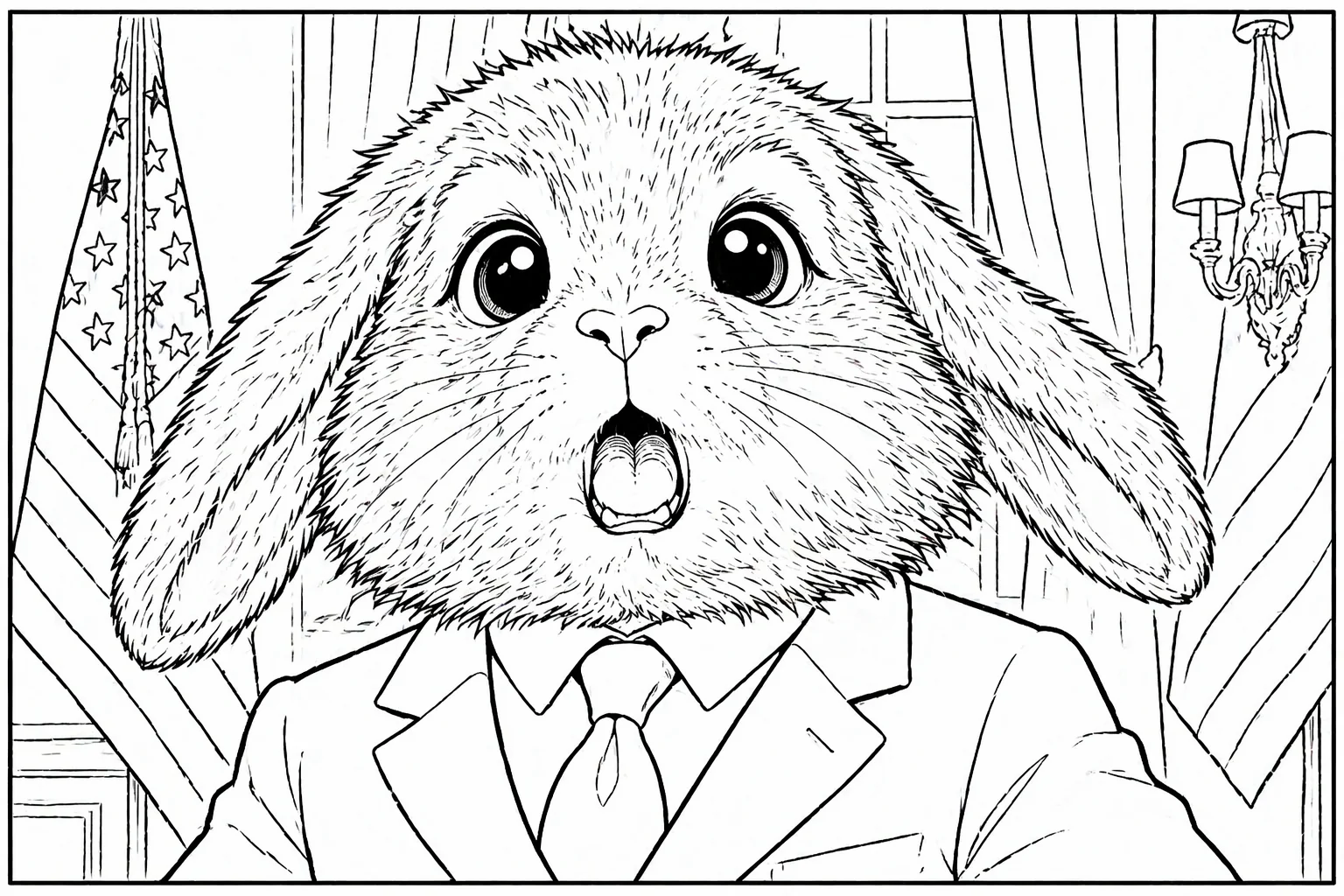 Shawn Is Shocked coloring page preview